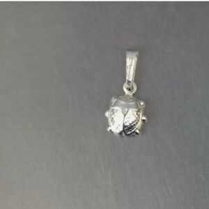 Elegant sterling Silver Ladybug Pendant lucky
